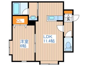 アメニティユーの物件間取画像